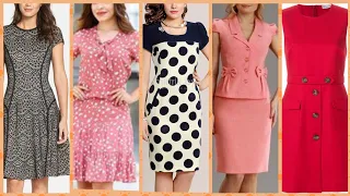 👗Most tranding  daily work wear bodycone dresses casual wear dress designs collection ❣️