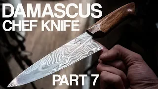 Forging a Damascus Chef Knife: Part 7 FINISHED