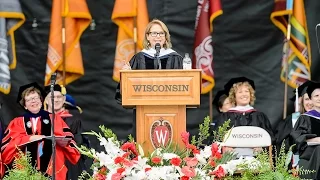 Katie Couric delivers the charge to the graduates at UW-Madison's 2015 Spring Commencement