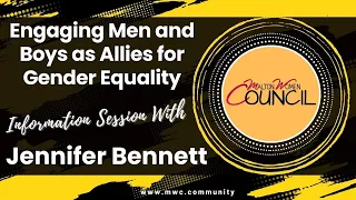 Engaging Men and Boys as Allies for Gender Equality – Jennifer Bennett