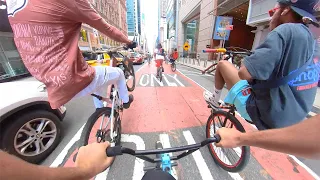 Riding BMX at a NYC Ride Out (Nigel Sylvester Jam)