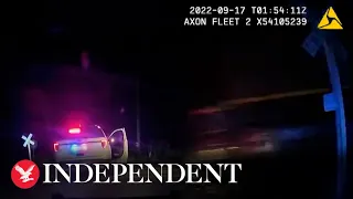 Train hits a parked police car with a suspect inside in Colorado