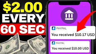 **UNLIMITED** Earn $2.00 EVERY 60 Seconds FREE?! | Make Money Online 2023