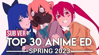 Top 30 Anime Endings - Spring 2023 (Subscribers Version)