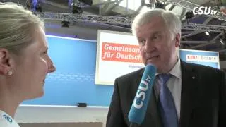 Exklusiv bei CSUtv: Horst Seehofer zum Regierungsprogramm von CDU und CSU