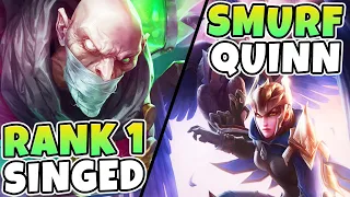#1 SINGED NA VS. SMURF QUINN IN HIGH ELO! THIS QUINN MET THE SINGED EXPERT! - League of Legends