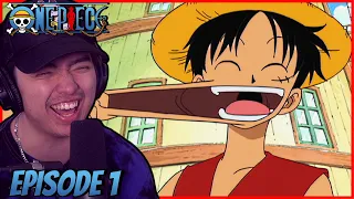 MY FIRST TIME WATCHING ONE PIECE || One Piece Episode 1 REACTION!!