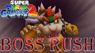 Super Mario Galaxy 2 - Boss Rush (All Boss Fights, No Damage)