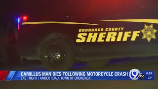 Camillus man dies following motorcycle crash
