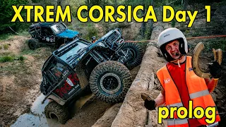 XTREM CORSICA day 1 PROLOG | Urwane koła, zwolnice, wahacze ( eng sub )