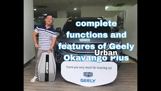 GEELY OKAVANGO URBAN PLUS FUNCTIONS AND FEATURES