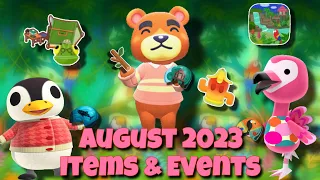 August 2023 Items & Events 🦜 | Animal Crossing Pocket Camp