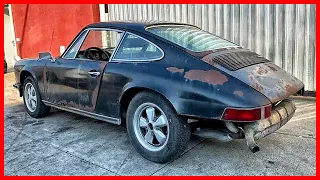 BARN FIND. Forgotten Porsche 911 with very rare option was found in an old barn