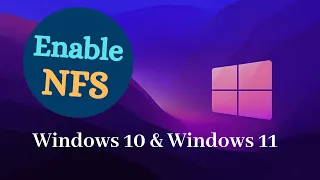 Enable NFS on Windows 10/11 || How to Activate Network File System (NFS) Protocol in Windows 10/11