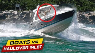 TEEN GIRL GOES OVERBOARD!! INSANE! | Boats vs Haulover Inlet