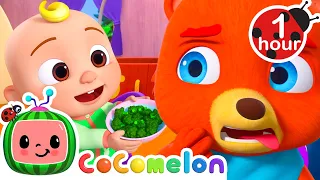 Yes Yes Vegies (Animal Version) | CoComelon Animal Time - Learning with Animals | Nursery Rhymes