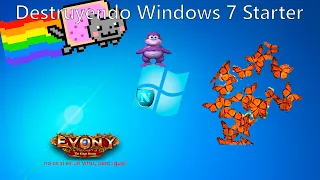 Destruyendo Windows 7 Starter con virus