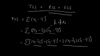 TSS = RSS + ESS | Simple Linear Regression