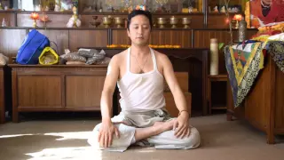 Tibetan Medicine nine breathing exercise