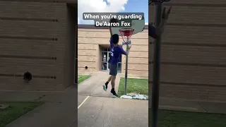 When you’re guarding De’Aaron Fox #shorts #basketball