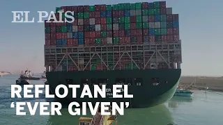 CANAL DE SUEZ | Consiguen DESENCALLAR el BUQUE 'EVER GIVEN'