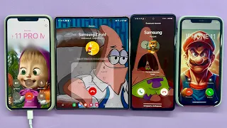 IPhone 11+11 Pro Max vs Samsung Z Fold2 + A72 incoming &Outgoing Call