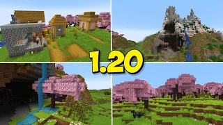 Top 10 CHERRY GROVE Seeds for Minecraft 1.20! | Cherry Blossom Seeds