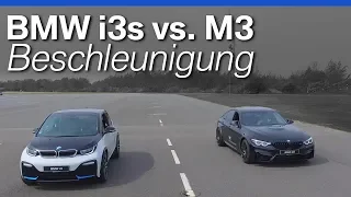 BMW i3s vs. M3 - Beschleunigung/Drag Race | Test