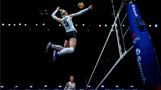 Top Most Powerful Volleyball Spikes | VNL 2021 (HD)
