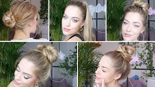 5 QUICK & EASY EVERYDAY HAIRSTYLES FOR LONG/MEDIUM HAIR | 5 БЫСТРЫХ ПРИЧЕСОК НА КАЖДЫЙ ДЕНЬ