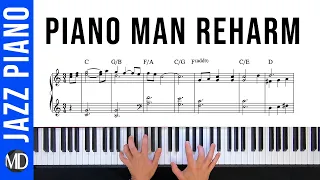 Piano Man (Billy Joel) with a few  Twists. Jazz Up Your Piano Skills.  Tutorial & Sheet Music