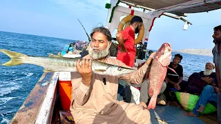 Fish Catching In The Open Sea Unbelievable Types Of Fish See First In Life..