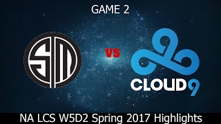 TSM vs Cloud 9 Highlights Game 2  NA LCS Week 5 Day 2 Spring 2017 - TSM vs C9 G2