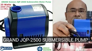 GRAND JQP-2500 Sunsun Powerhead Submersible Pump #aquarium #filterpump #artificialrain #biofloctank