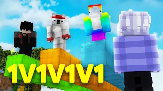 Bedwars 1v1v1v1 vs Favorce, TheLaSteve & Kysiek1234