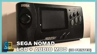 SEGA Nomad - LCD + Audio mod (3D Printed) & SMS support