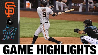 Giants vs. Marlins Game Highlights (4/18/21) | MLB Highlights