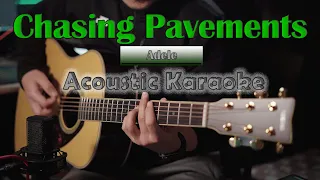 Chasing Pavements -  Adele | Acoustic Karaoke | Guitar Cover