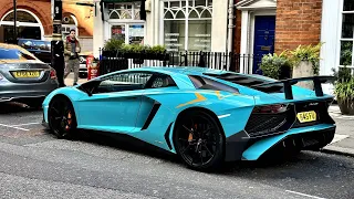 INCREDIBLE SPEC ON THIS AVENTADOR SV | Supercars on the streets of London Oct.2023