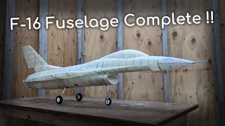 Finishing the Fuselage! RC F-16 Build - Part 8