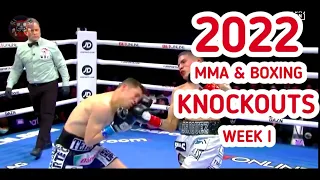 MMA & boxing Knockouts | February 2022 Week 1