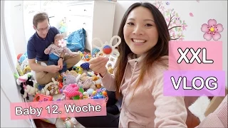 MORGENROUTINE AM WOCHENENDE | BABY 12. WOCHE | KASTANIEN PFLANZEN | XXL VLOG | Mamiseelen