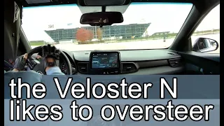 the fwd Hyundai Veloster N likes to oversteer..