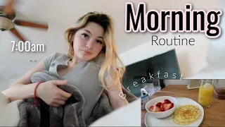 my REAL morning routine | online school*