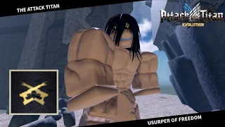 (Roblox) Attack On Titan: Evolution Hard Attack Titan Raid Solo With APG