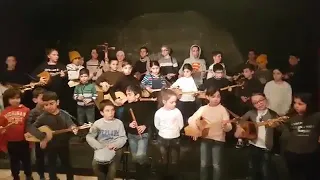 Children singing Georgian folk song