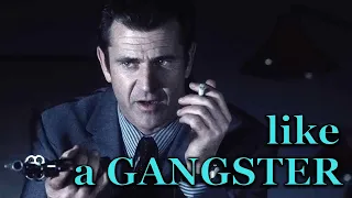 Mel Gibson smoking like a GANGSTER