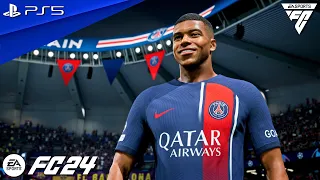 FC 24 - Paris SG vs. Barcelona - Champions League 2024 Quarter Finals 1st Leg Match | PS5™ [4K60]