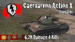 Caernarvon Action X  |  6,2K Damage 4 Kills  |  WoT Blitz Replays