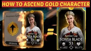 Ascended gold character How to Ascend a gold character for brutality #mortalkombatmobile